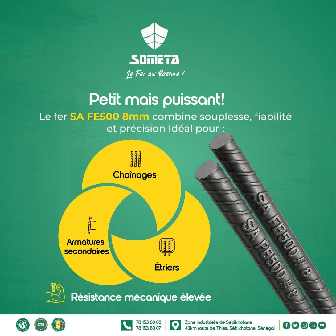 Fer à béton au Sénégal : un matériau essentiel pour des constructions solides et durables